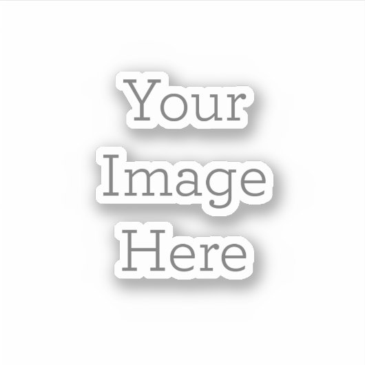 エクストラスモール（特小）：7.62cm x 7.62cm シート カスタムカットビニールシール (正面)