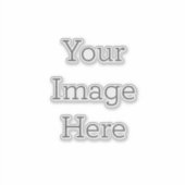 ラージ（大）：20.32cm x 20.32cm シート カスタムカットビニールシール (正面)