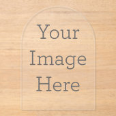 アクリル招待状, サイズ: 12.7cm x 17.8cm, スタイル: 透明アクリル, コーナー: アーチ, プリント: デジタル, 厚さ: スタンダード (0.3mm), 封筒: ホワイト (正面)