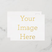 オリジナル作成 10.8cm x 14.2cm 箔シーズンポストカード 箔シーズンポストカード (正面/裏面)