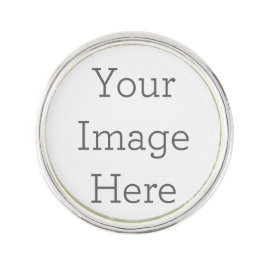 オリジナル作成 シルバープレート ラウンドラペルピン ラペルピン