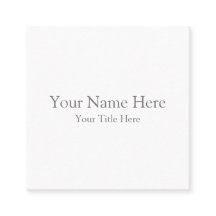 オリジナル作成　スクエア名刺