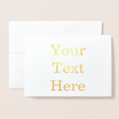 スタンダード(12.7cm x 17.78cm)箔カード (封筒付き正面)