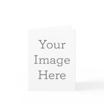 オリジナル作成 スモール 10.2cm x 14.2cm 二つ折りグリーティングカード