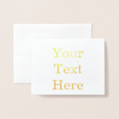 スモール(10.79cm x 13.97cm)箔カード (封筒付き正面)