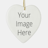 オリジナル作成 ハート型オーナメント セラミックオーナメント (右)