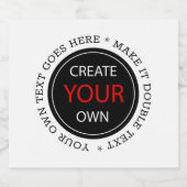 オリジナル作成 - パーソナライズされたブランド / カスタム ビールラベル (シングルラベル)