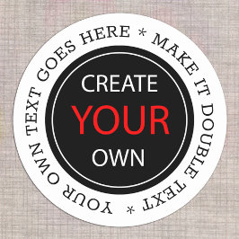 オリジナル作成 - パーソナライズされたブランド / カスタム ラウンドシール