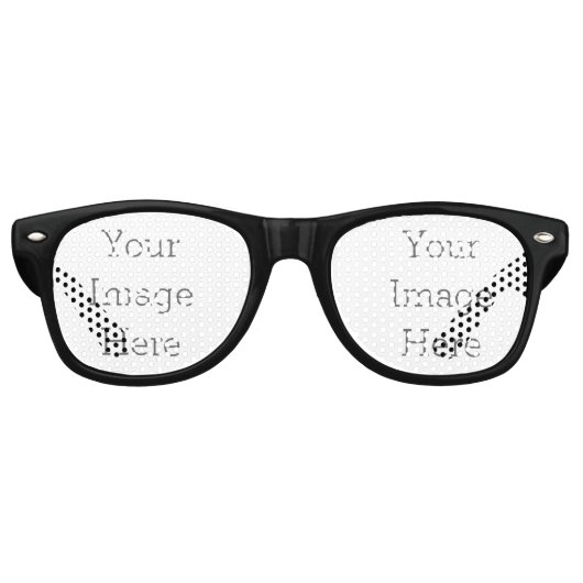 大人用レトロパーティーシェード, ブラック (正面)