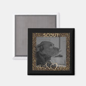 オリジナル作成 |ペットパーソナライズされたフォトキープサケ マグネット (正面/裏面)