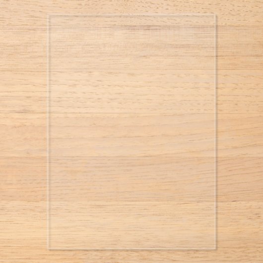 オリジナル作成 ホワイト アクリル招待状 (正面)