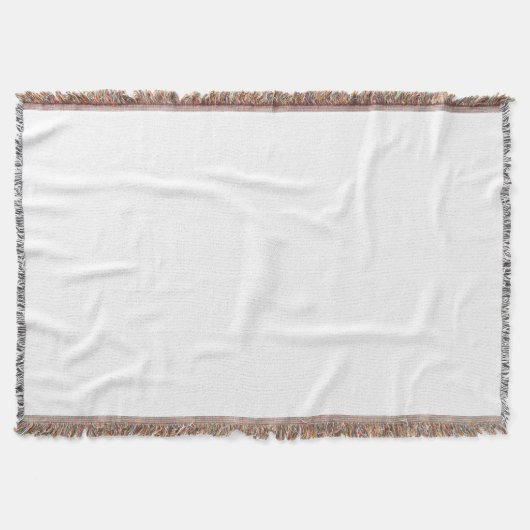 オリジナル作成 ホワイト スローブランケット (正面)