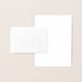 オリジナル作成 ホワイト 箔カード (ディスプレー)