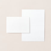 オリジナル作成 ホワイト 箔カード (ディスプレー)