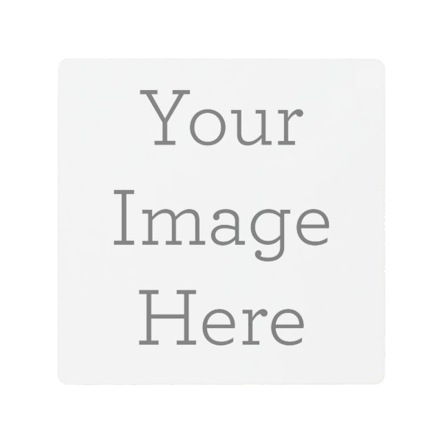 メタルウォールアート, 20.32cm x 20.32cm (正面)