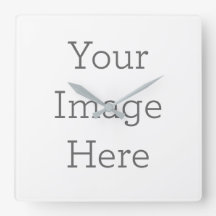 オリジナル作成 ラウンドホワイトフレーム壁時計