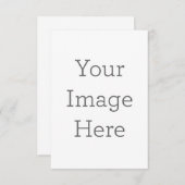 8.9cm x 12.7cmフラットカード (正面/裏面)