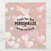 オリジナル作成 ワインラベル (シングルラベル)