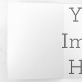 12.7cm x 17.78cm三つ折りクリスマスカード (内部最初)