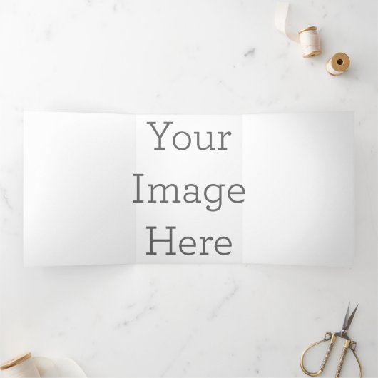 12.7cm x 17.78cm三つ折りクリスマスカード (内部)