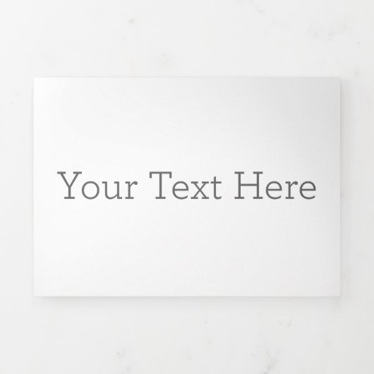 カスタム三つ折り招待状, サイズ: 12.7cm x 17.78cm, 用紙: NullValue, 封筒: NullValue (カバー)