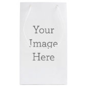 カスタムペーパーバッグ - スモール, 光沢 (裏面)