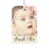 オリジナル作成 |写真カスタム2枚 カーエアーフレッシュナー (裏面)