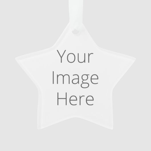 オリジナル作成 星形オーナメント オーナメント (正面)