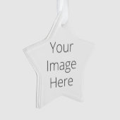 オリジナル作成 星形オーナメント オーナメント (正面)