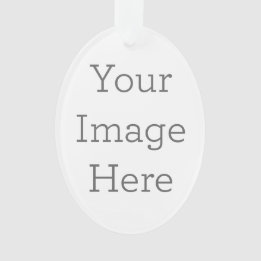 オリジナル作成 楕円形アクリルオーナメント オーナメント