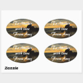 オリジナル作成 楕円形シール (シート)