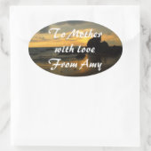 オリジナル作成 楕円形シール (バッグ)