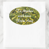 オリジナル作成 楕円形シール (バッグ)