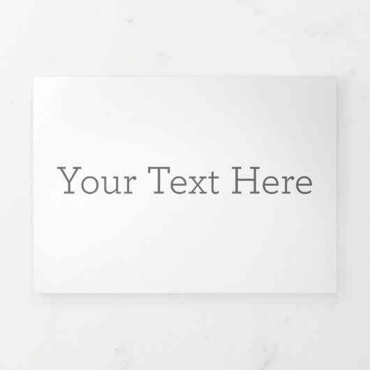 12.7cm x 17.78cm三つ折り案内状 (カバー)