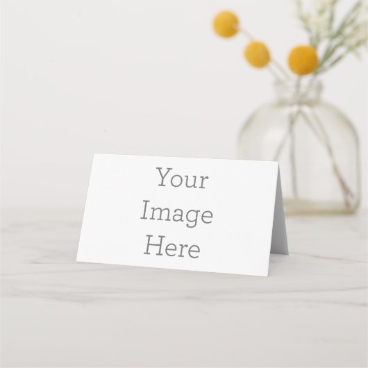 二つ折りプレイスカード, スタイル: 横, ペーパー: シグネチャーマット, 封筒: なし (正面)