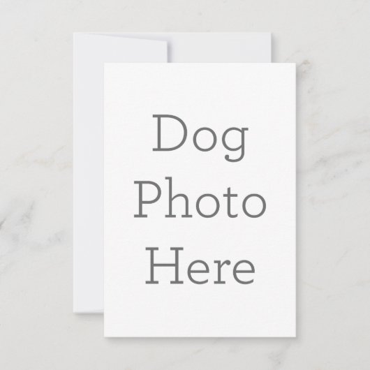 8.9cm x 12.7cmフラットサンキューカード (正面)