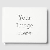 ゲストブックサイズ: 26.7cm x 21cm, ペーパー: 罫線入りホワイト 70# コーティングなしテキスト (正面)