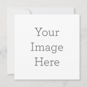 フラット招待状, サイズ: 13.3cm x 13.3cm, ペーパー: シグネチャーマット, 封筒: ホワイト (正面)