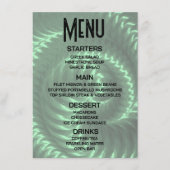 オリジナル作成 - 緑のメタリックスパイラルをデザイン メニュー (正面)