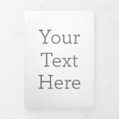 12.7cm x 17.78cm三つ折り案内状 (カバー)