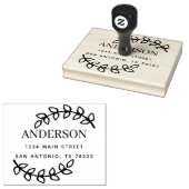 オリジナル作成 |葉差出人住所 ラバースタンプ (押印)