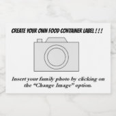 オリジナル作成!食品容器ラベル フードラベル (シングルラベル)