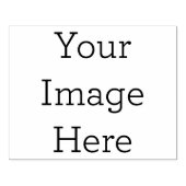 オリジナル作成 10.2cm x 12.7cm ウッドハンドルスタンプ ラバースタンプ (インプリント)