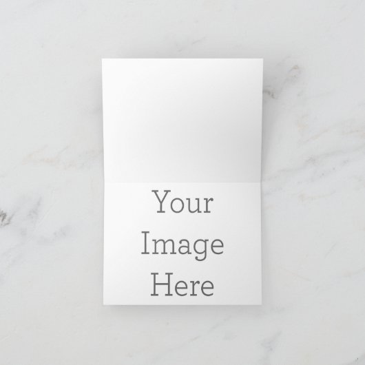 スモール 10.16cm x 14.22cm二つ折り案内カード (内部)