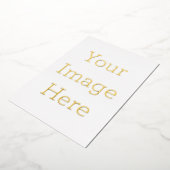 12.7cm x 17.8cm 箔招待状 (回転した状態)