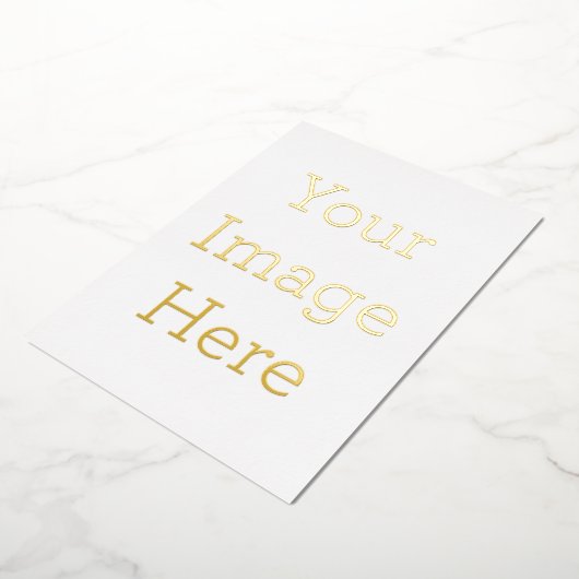 12.7cm x 17.8cm 箔招待状 (回転した状態)