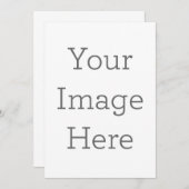 フラット招待状, サイズ: 12.7cm x 17.8cm, ペーパー: シグネチャーマット, 封筒: ホワイト (正面/裏面)