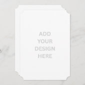 オリジナル作成 12.7cm x 17.8cm 招待状 (正面/裏面)