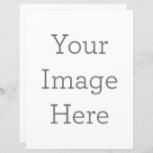 21.59cm x 27.94cmフラットペーパーシート (正面/裏面)