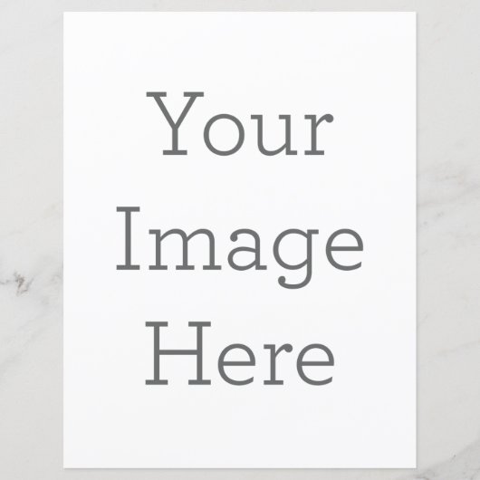 21.59cm x 27.94cmフラットペーパーシート (正面)